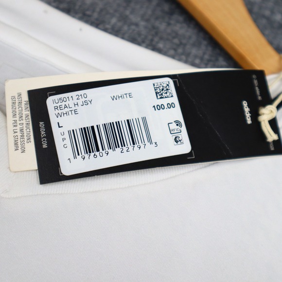 Real Madrid 2024-25 White Home Jersey Adidas Mens Large Aeroready NWT READ - Picture 8 of 16